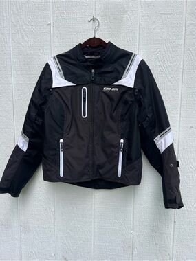 BRP Can Am Spyder Ladies Caliber Black & White Jacket 440640 Large